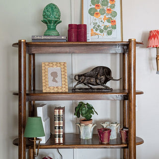 Bookshelf with Brass Tips in Furniture from Oriana B www.orianab.com