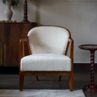 Boucle Fireside Armchair in Furniture from Oriana B www.orianab.com