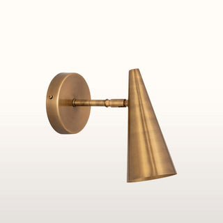 Brass Cone Wall Light in Lighting from Oriana B www.orianab.com