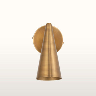 Brass Cone Wall Light in Lighting from Oriana B www.orianab.com
