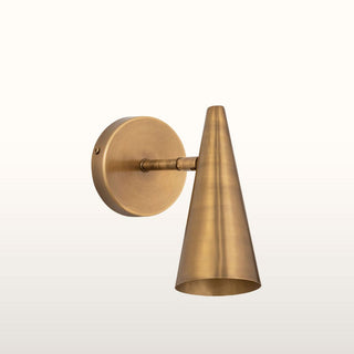 Brass Cone Wall Light in Lighting from Oriana B www.orianab.com