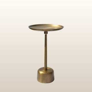Brass Pedestal Side Table in Furniture from Oriana B www.orianab.com