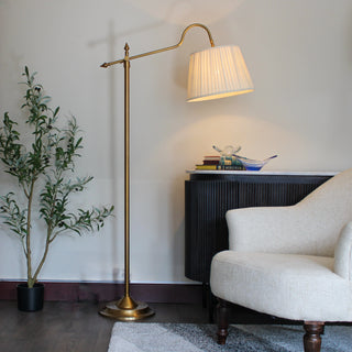 Brass Reading Floor Lamp in Lighting from Oriana B www.orianab.com