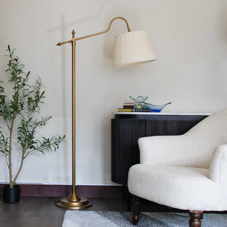 Brass Reading Floor Lamp in Lighting from Oriana B www.orianab.com