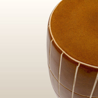 Brown Stoneware Side Table in Furniture from Oriana B www.orianab.com