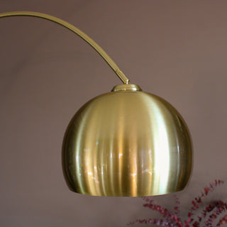 Brush Brass Arch Floor Lamp in Lamps from Oriana B. www.orianab.com