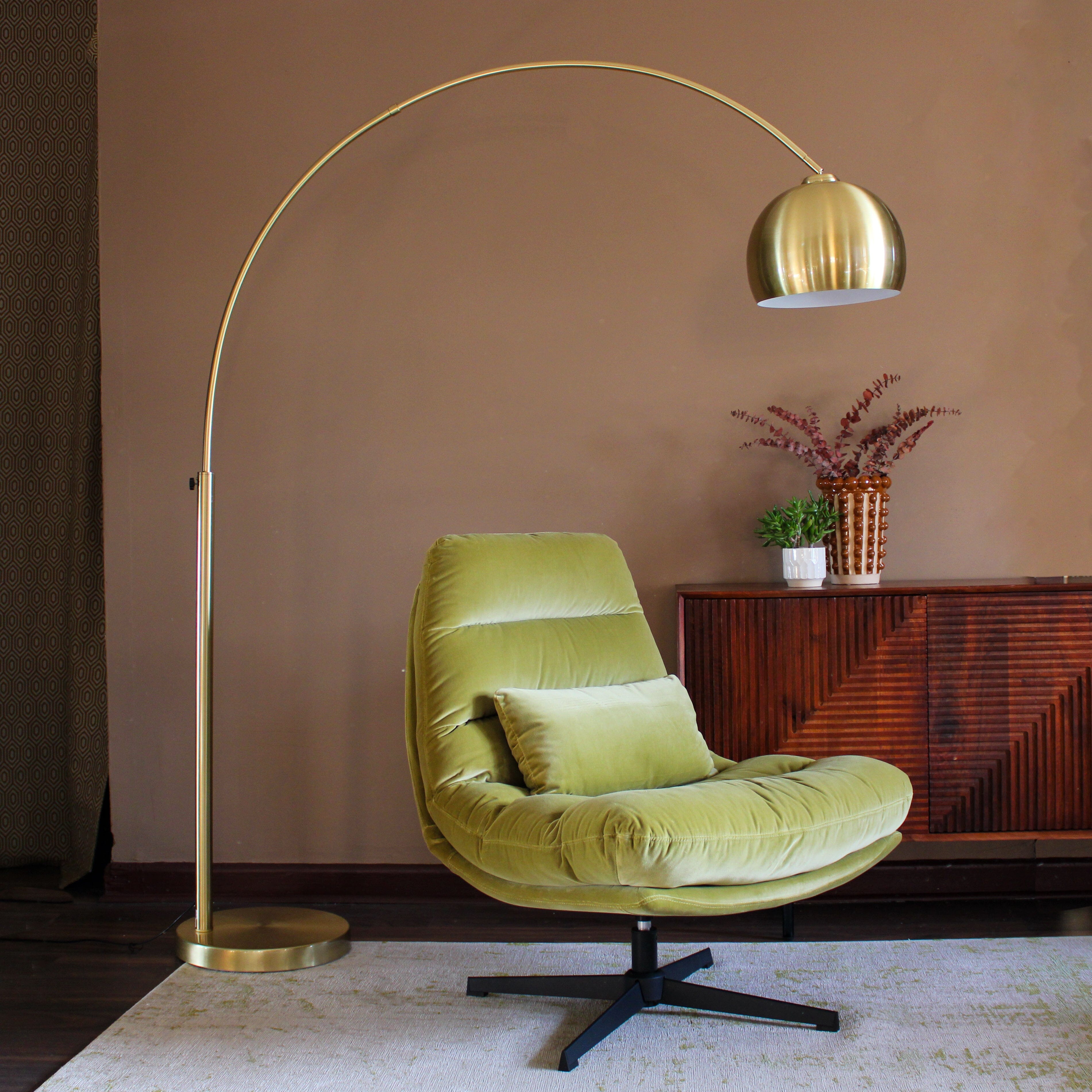 Shop Arched Lamps Online Brass Floor Lamp – Oriana B