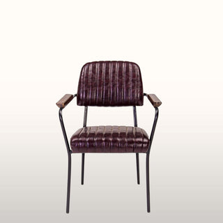 Burgundy Dining Chair with Arms in Furniture from Oriana B www.orianab.com