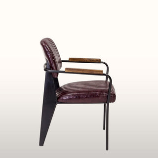 Burgundy Dining Chair with Arms in Furniture from Oriana B www.orianab.com