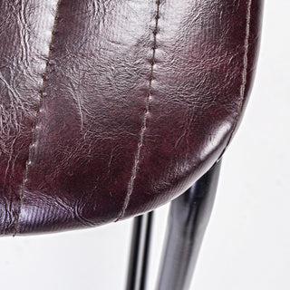 Burgundy Industrial Bar Stool in Furniture from Oriana B www.orianab.com