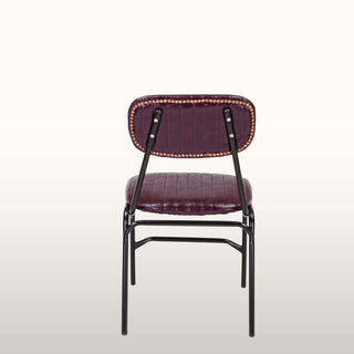 Burgundy Industrial Dining Chair in Furniture from Oriana B www.orianab.com