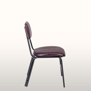 Burgundy Industrial Dining Chair in Furniture from Oriana B www.orianab.com
