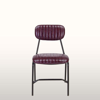 Burgundy Industrial Dining Chair in Furniture from Oriana B www.orianab.com