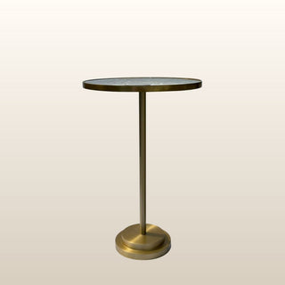 Carlton Brass Side Table with Antique Glass Top in Furniture from Oriana B www.orianab.com