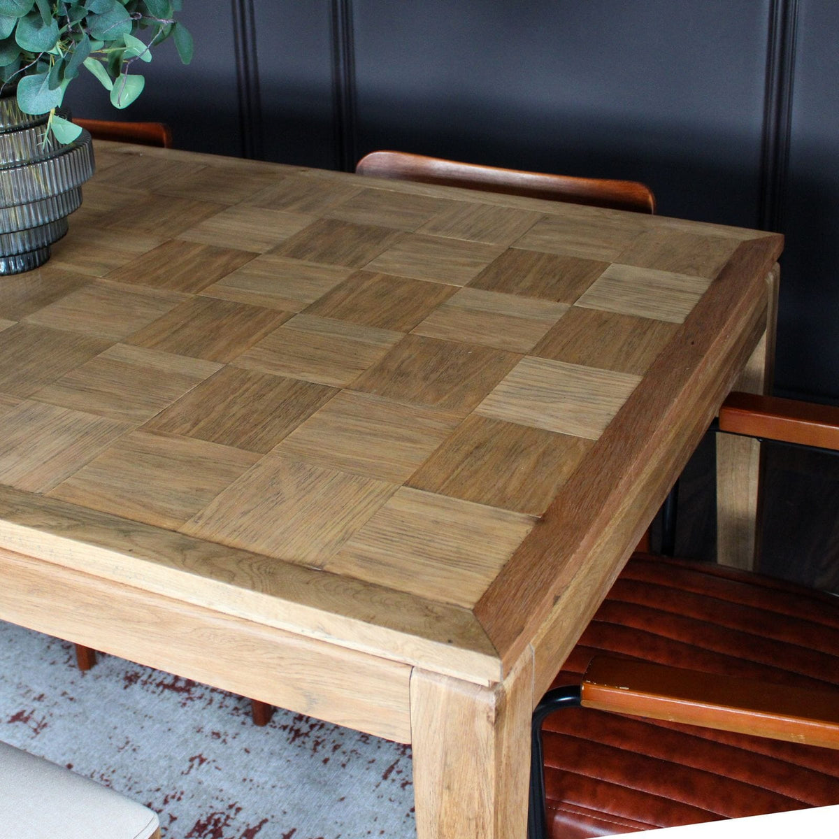Checkerboard Oak Dining Table – Oriana B