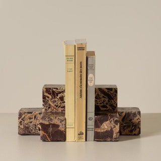 Cherry Marble Bookends in Homewares from Oriana B www.orianab.com