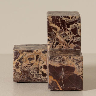 Cherry Marble Bookends in Homewares from Oriana B www.orianab.com