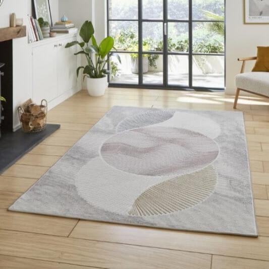 Circle Pattern Rug | Two Sizes | Pastel – Oriana B