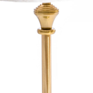 Classic Brass Rechargeable Table Lamp w/ Cylinder Oatmeal Shade in Lamps from Oriana B www.orianab.com