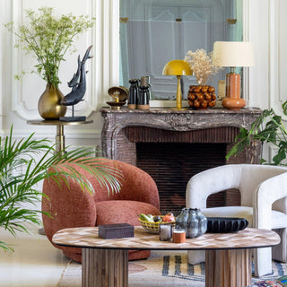 Club Swivel Chair | Terracotta in Furniture from Oriana B www.orianab.com