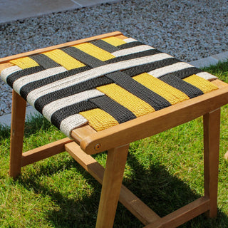 Coloured Woven Garden Stool in Archived from Oriana B www.orianab.com