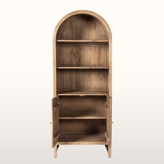 Curved Bookcase with Cabinet in Furniture from Oriana B www.orianab.com