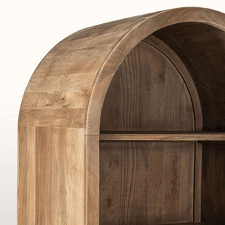 Curved Bookcase with Cabinet in Furniture from Oriana B www.orianab.com