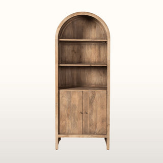 Curved Bookcase with Cabinet in Furniture from Oriana B www.orianab.com