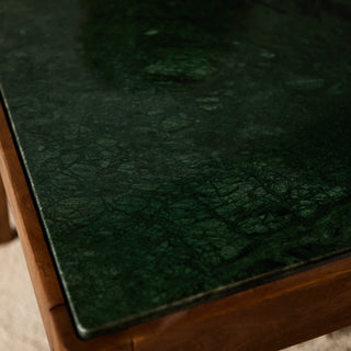 Curved Coffee Table | Green Marble in Furniture from Oriana B www.orianab.com