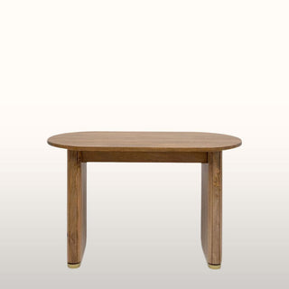 Curved Reeded Natural Wood Desk in Furniture from Oriana B www.orianab.com