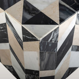 Cut Marble End Table | Design Project Surplus in Outlet from Oriana B www.orianab.com