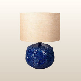 Dark Blue Ceramic Lamp | Small in Lighting from Oriana B www.orianab.com