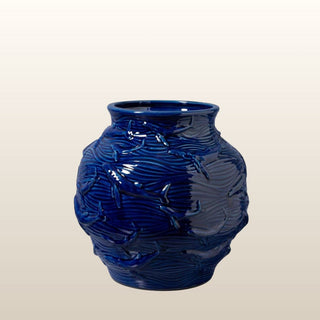 Dark Blue Large Ceramic Vase in Homewares from Oriana B www.orianab.com