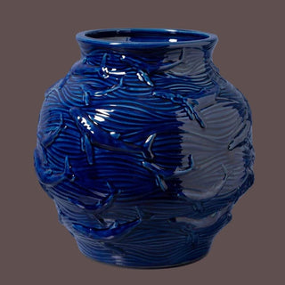 Dark Blue Large Ceramic Vase in Homewares from Oriana B www.orianab.com