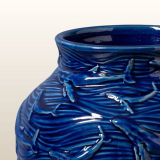 Dark Blue Small Ceramic Vase in Homewares from Oriana B www.orianab.com
