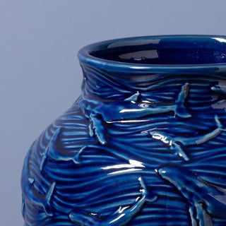 Dark Blue Small Ceramic Vase in Homewares from Oriana B www.orianab.com