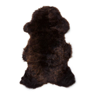 Dark Brown Sheepskin Rug Throw | END OF LINE in Archived from Oriana B www.orianab.com
