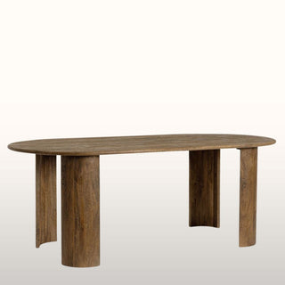 Dark Wood Oval Dining Table in Furniture from Oriana B www.orianab.com