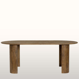 Dark Wood Oval Dining Table in Furniture from Oriana B www.orianab.com