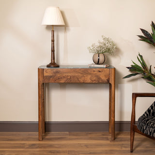 Delphi Petite Console Table | Green Marble in Furniture from Oriana B www.orianab.com