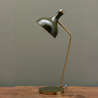 Desk Lamp Olive Green & Gold in Lighting from Oriana B www.orianab.com