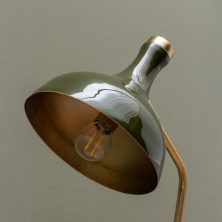 Desk Lamp Olive Green & Gold in Lighting from Oriana B www.orianab.com