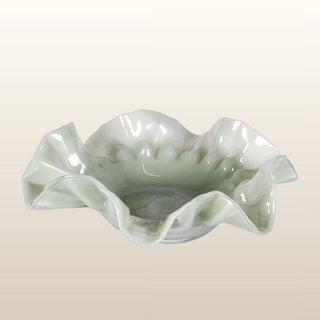 Eau De Nil Wavy Edge Bowl in Homewares from Oriana B www.orianab.com