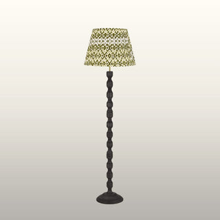 Ebony Floor Lamp | Green Pleated Lampshade in Lighting from Oriana B www.orianab.com