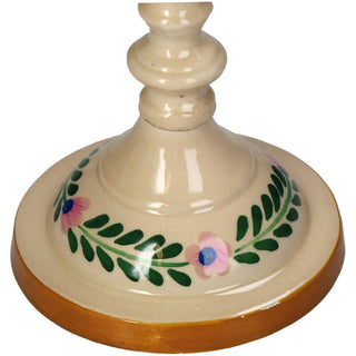 Enamel Folk Pattern Candlestick | Medium in Homewares from Oriana B www.orianab.com