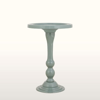 Enamel Side Table | Sky Blue in Furniture from Oriana B www.orianab.com