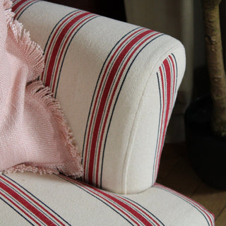 Esmond Armchair | Red Stripes in Furniture from Oriana B www.orianab.com