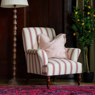 Esmond Armchair | Red Stripes in Furniture from Oriana B www.orianab.com
