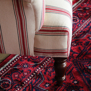 Esmond Armchair | Red Stripes in Furniture from Oriana B www.orianab.com