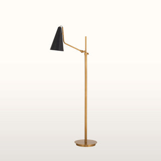 Floor Lamp with Black Cone Shade in Lighting from Oriana B www.orianab.com